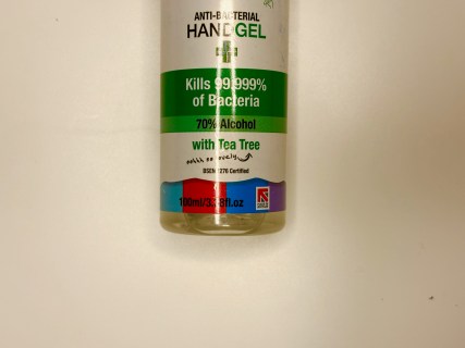 hand sanitiser gel
