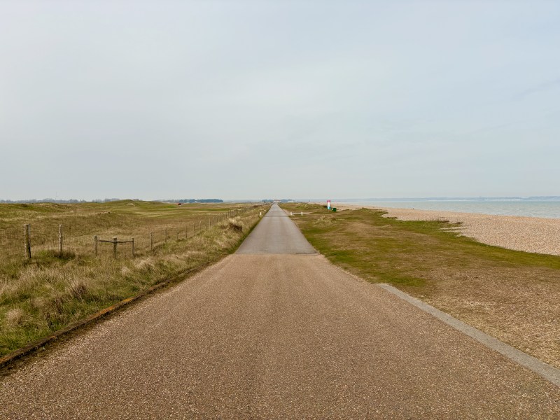Road along Sandwich Bay and Golf Course