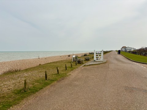 Sandwich Bay shingle and road