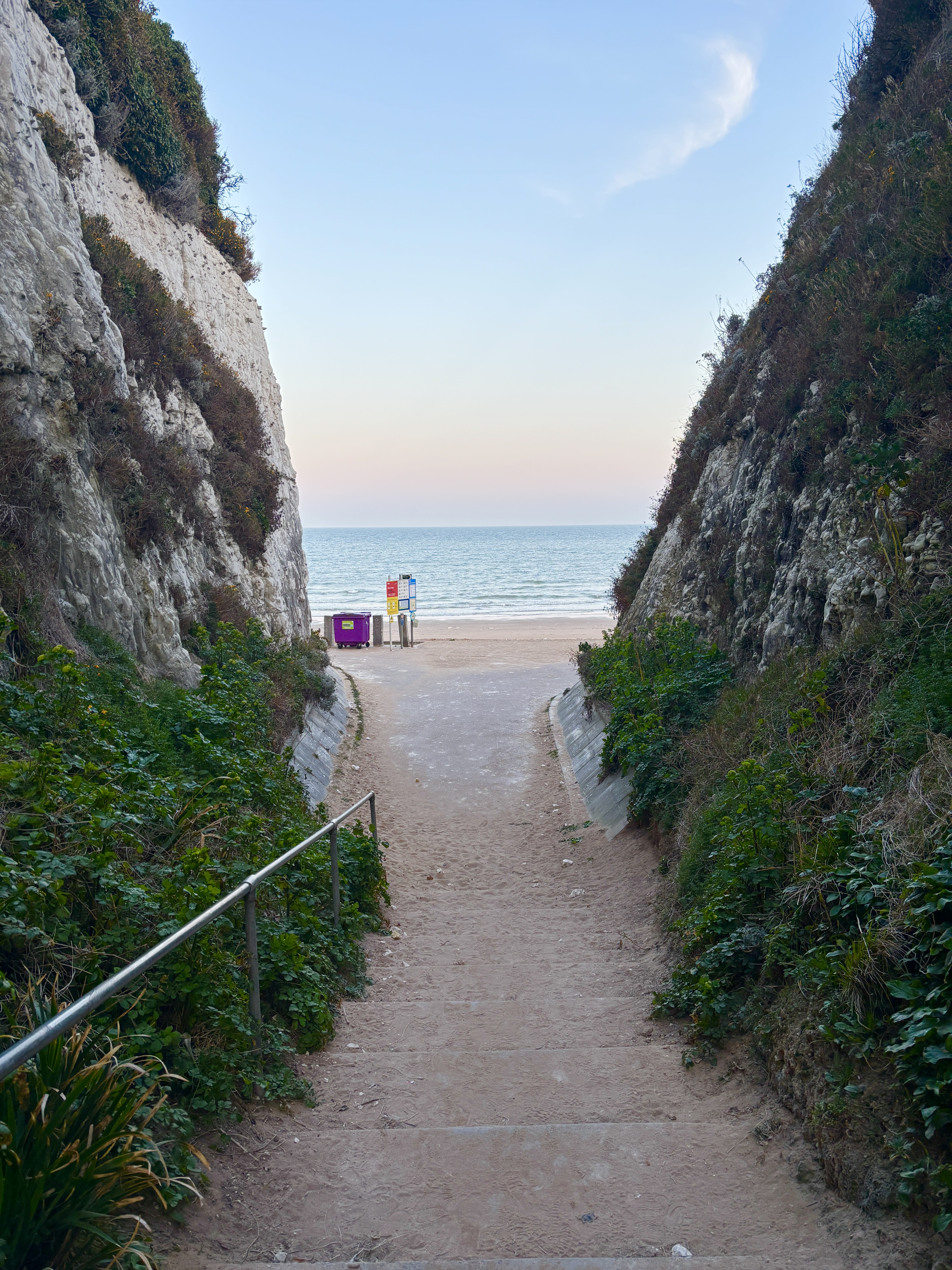 Steps leading to a beach