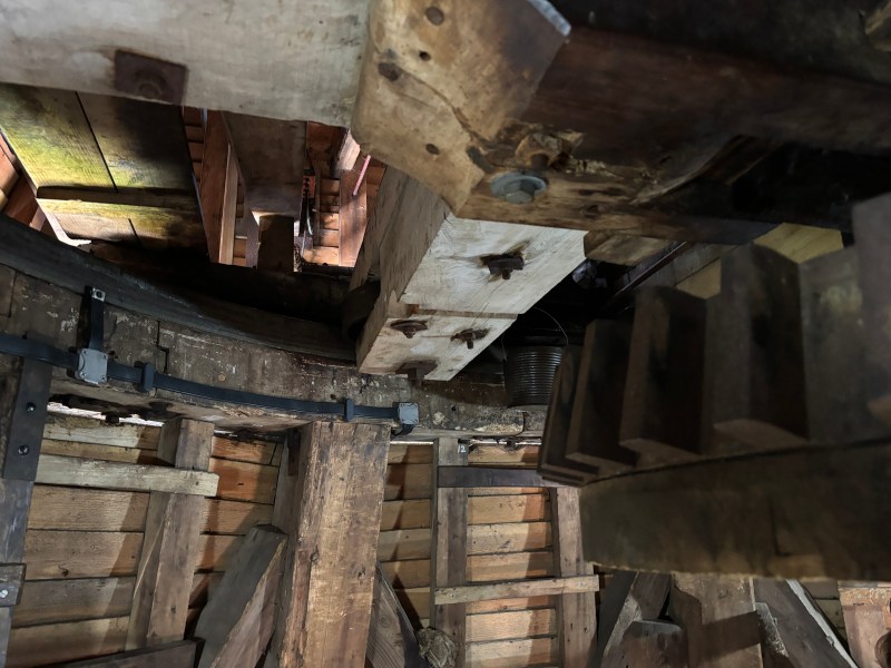 Machinery in a windmill
