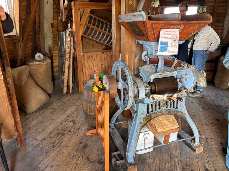 Machinery in a windmill