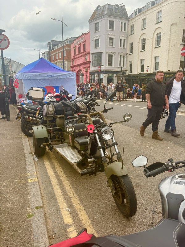 Motorbike parked on the street