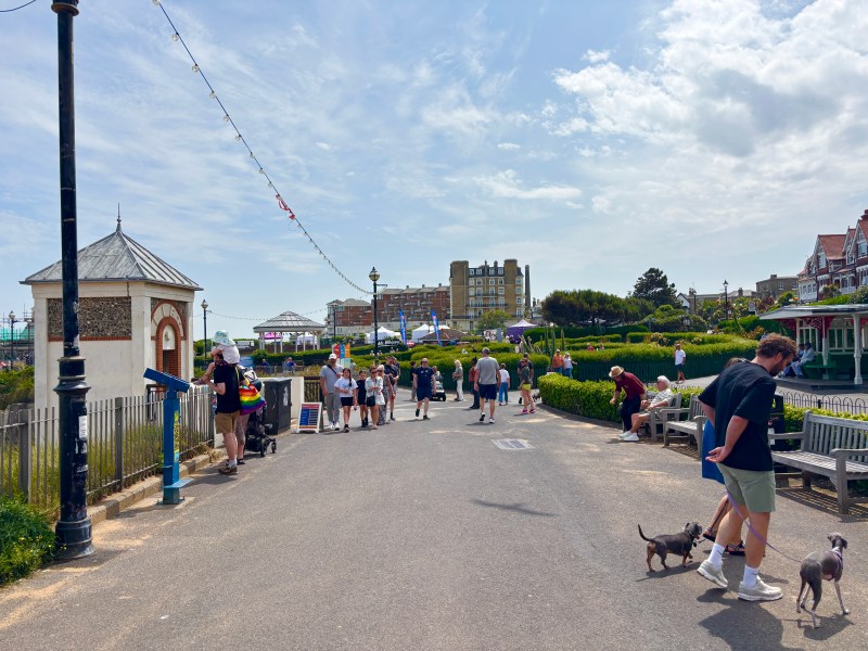 A path near Victoria Gardens in Broadstairs