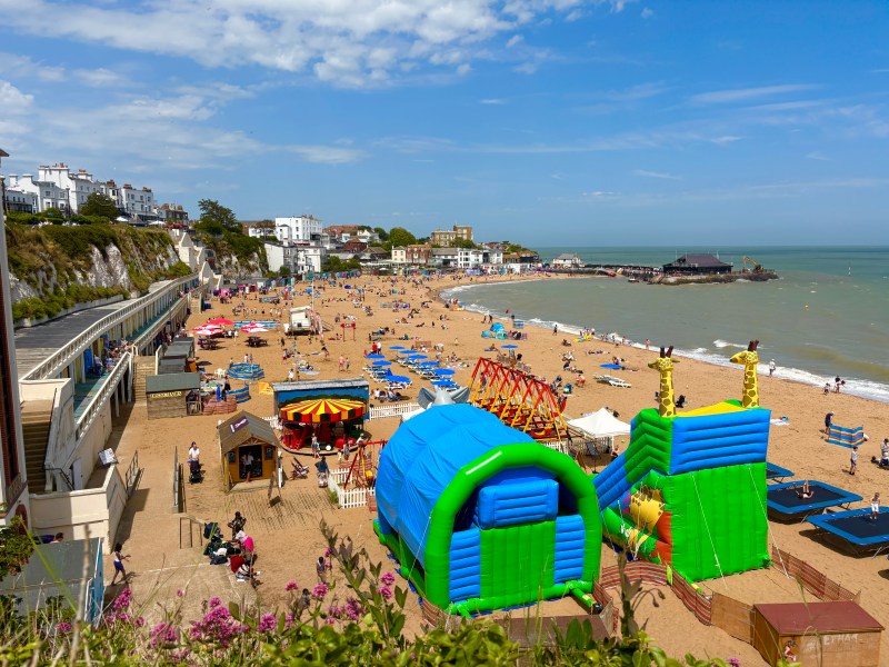 Viking Bay Beach, Broadstairs featuring rides