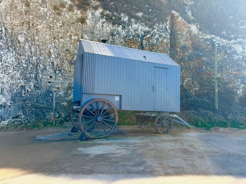 A sauna on a trailer