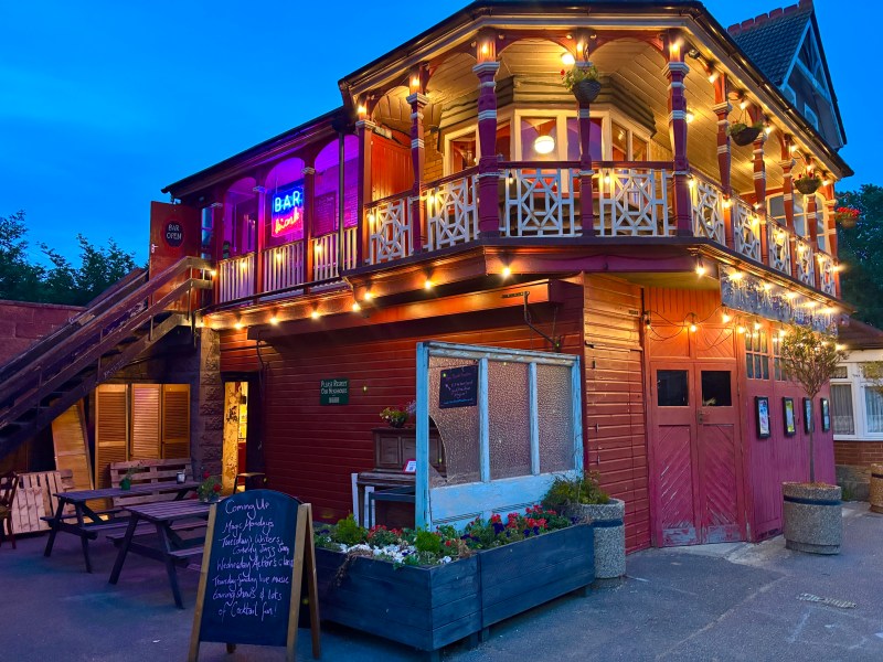 Tom Thumb Theatre in Margate featuring colourful lights