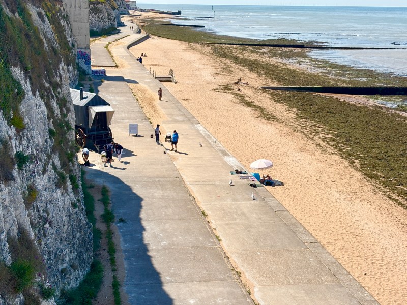 Walpole Bay Beach featuring The People Care Planet Care Community Sauna in Margate