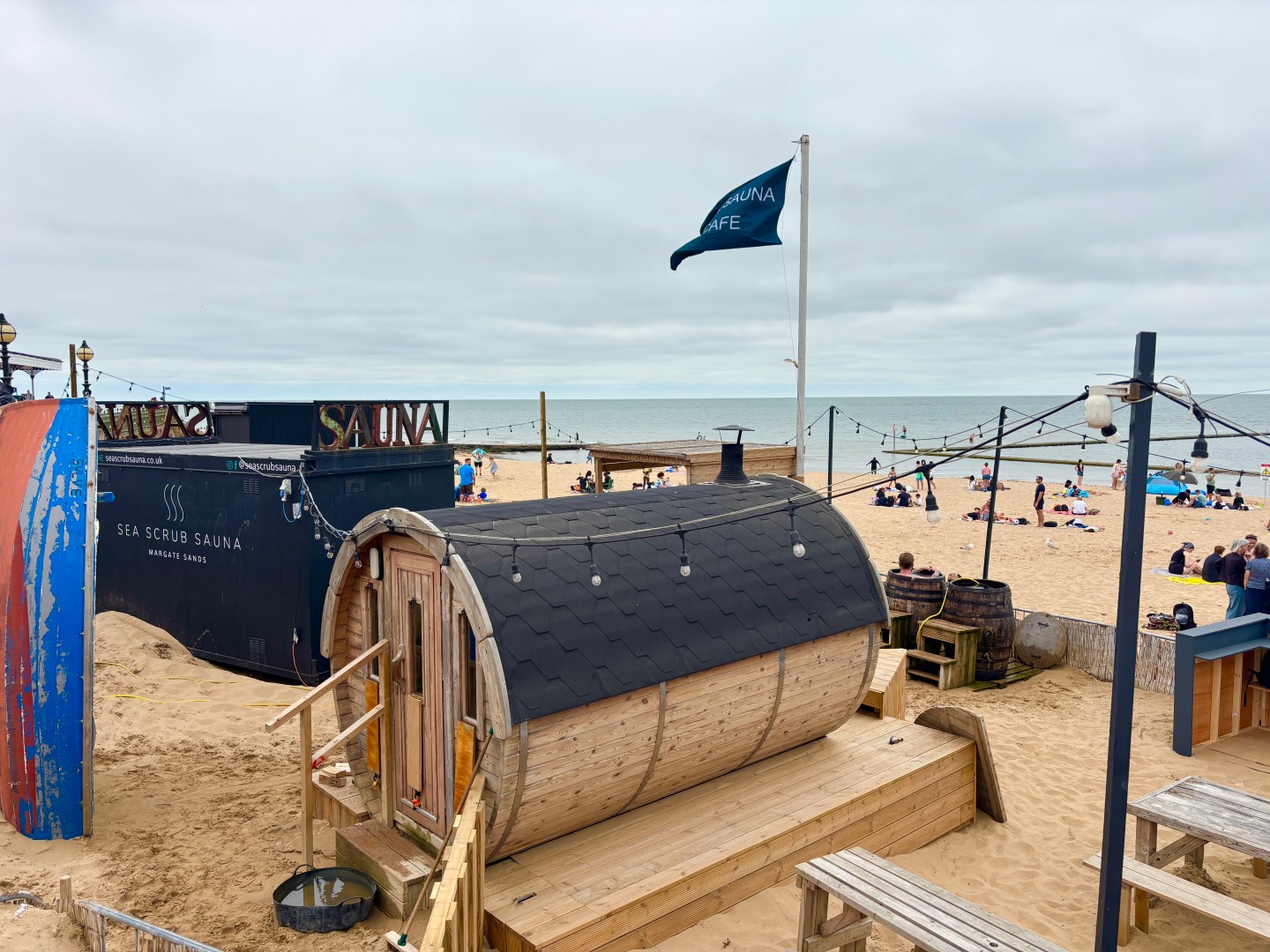 A Sauna on the Beach at Margate Mains Sands