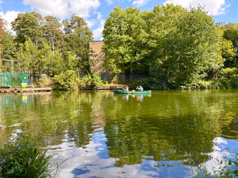 Canoeing on Medway River in Maidstone