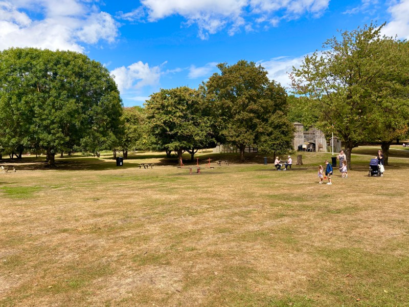 Cobtree Manor Park in Maidstone featuring people on the grass