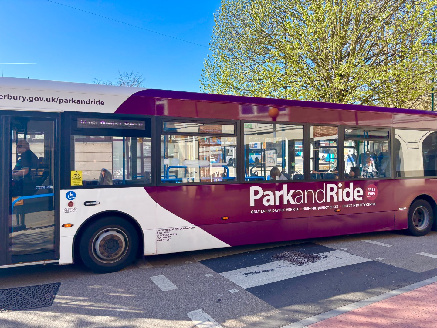 Canterbury Park and Ride bus